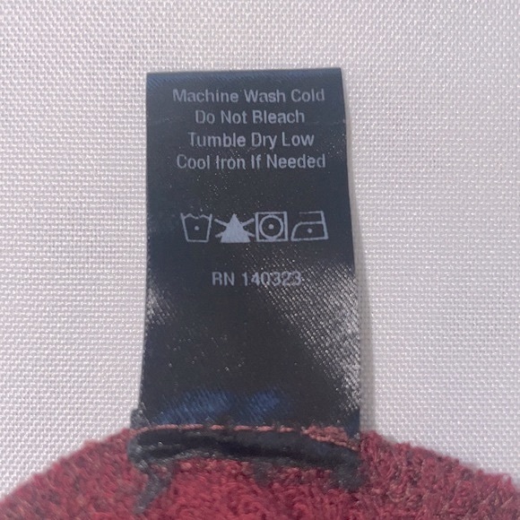 Maroon Waffle Knit Hoodie 2X - Picture 5 of 5